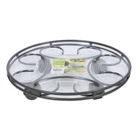 PLASTEC Plastec PLISC14SL Plastec Saucer Caddy  14-Inches  Slate PLISC14SL